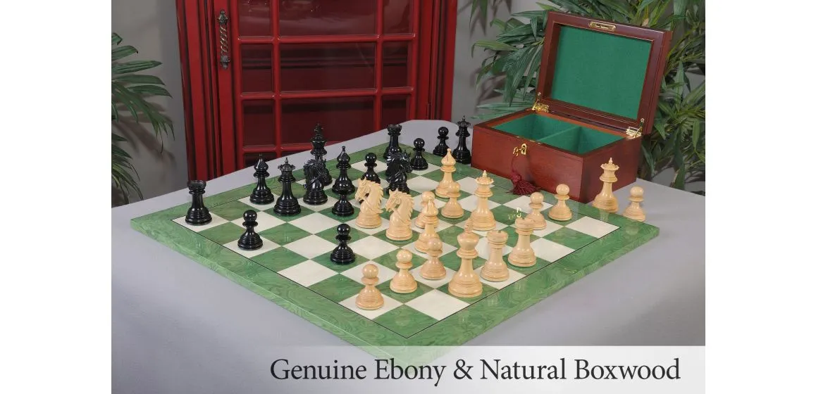 The Preston Series Chess Set, Box, & Board Combination