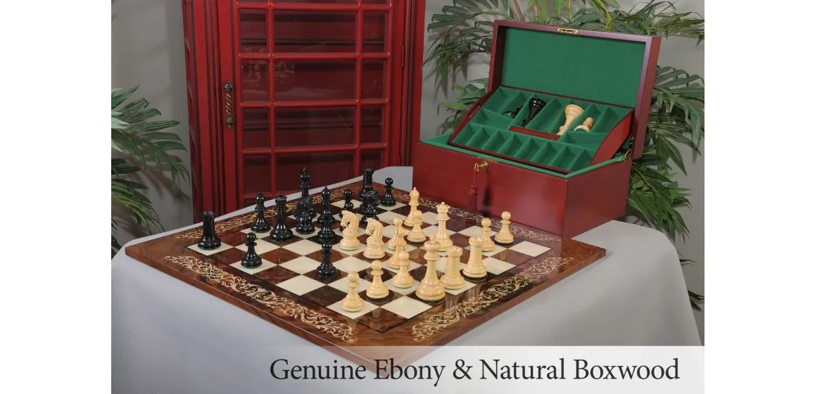 The Sultan Series Luxury Chess Set, Box, & Board Combination