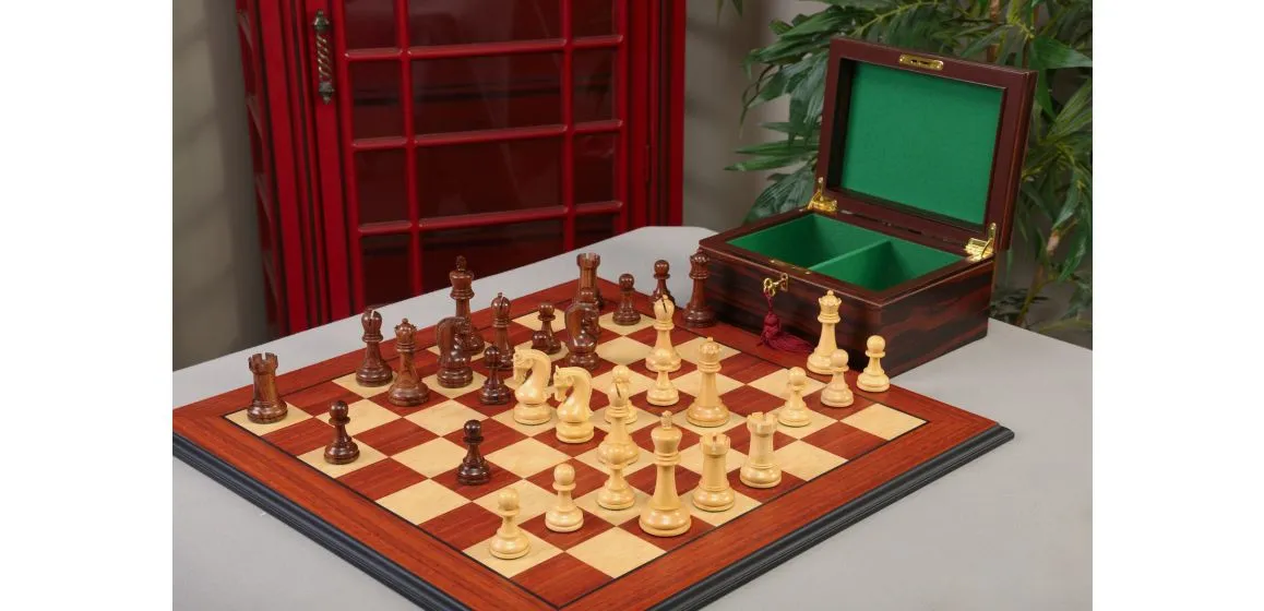 The Leningrad Series Chess Set, Box, & Board Combination