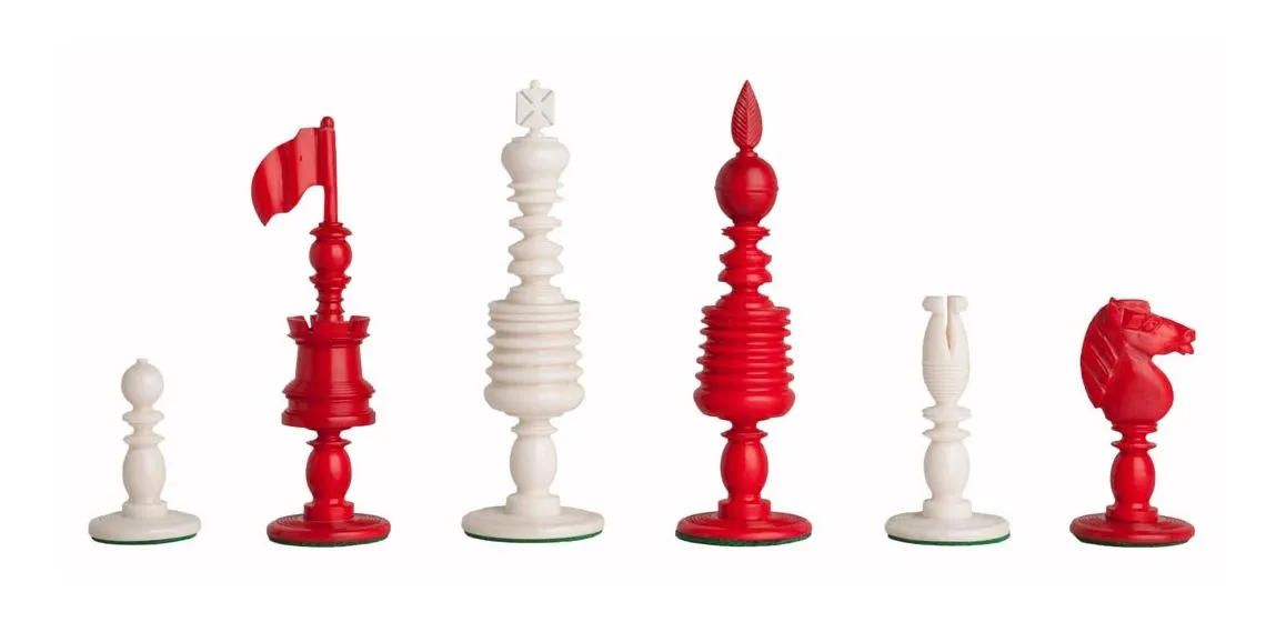 The Barleycorn Luxury Bone Chess Pieces - 4.75" King