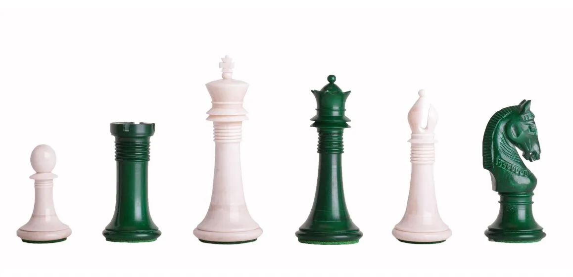 The Monmouth Luxury Bone Chess Pieces - 4.0" King