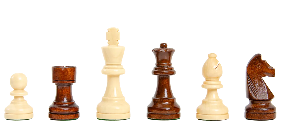 The Basic Staunton Wooden Chess Pieces