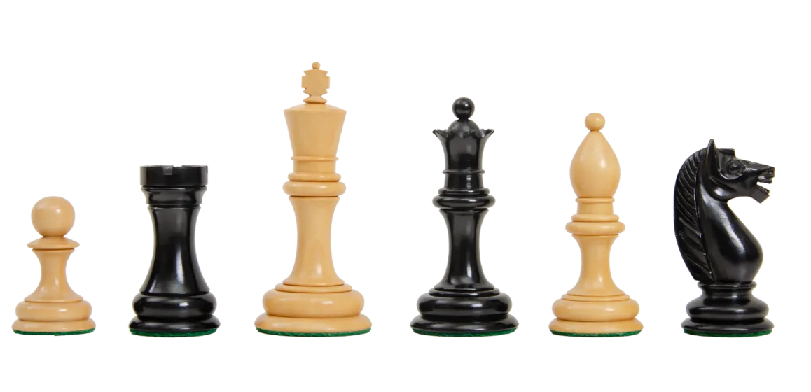 The Botvinnik Flohr Series Luxury Chess Pieces - 4.0" King