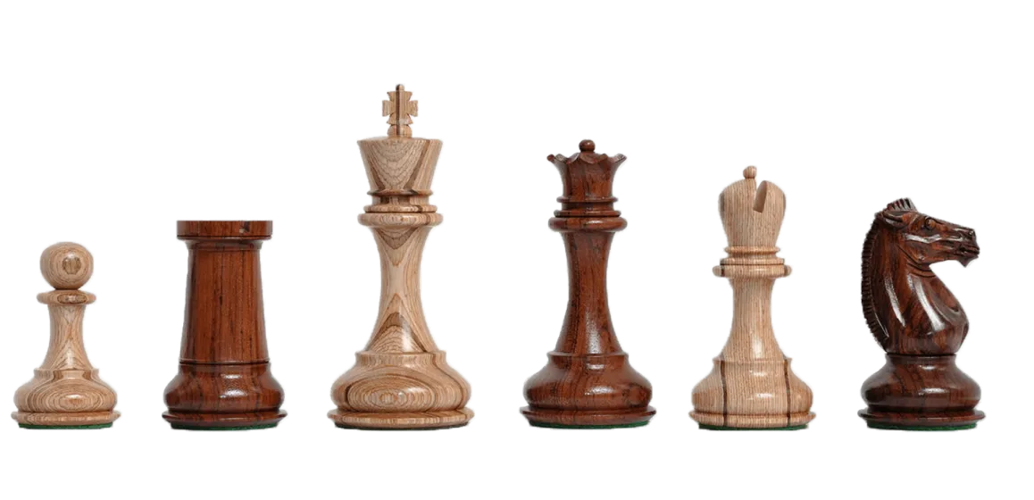 The Challenger Series Luxury Chess Pieces - 4.4" King - Rosewood