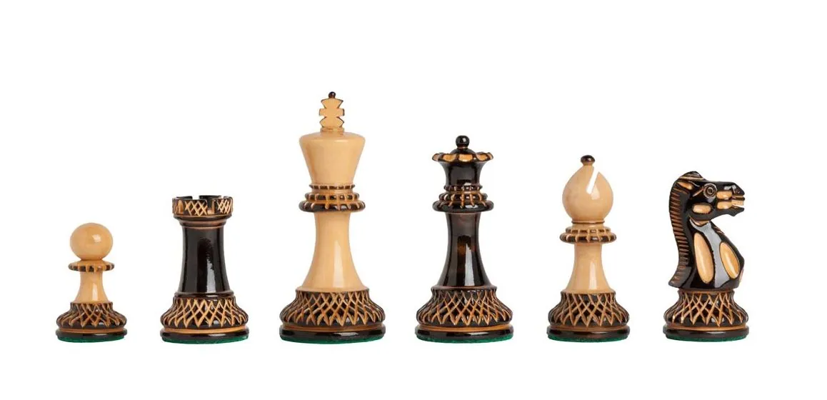 The Burnt Grandmaster Series Chess Pieces - 4.0" King