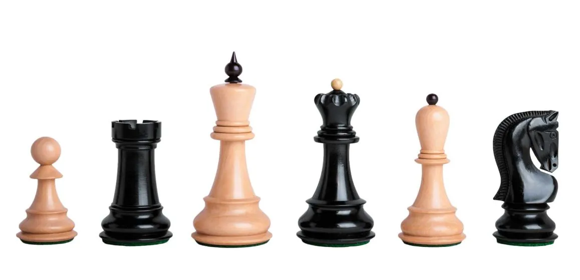 The Zagreb '59 Series Chess Pieces - 3.875" King - LACQUERED