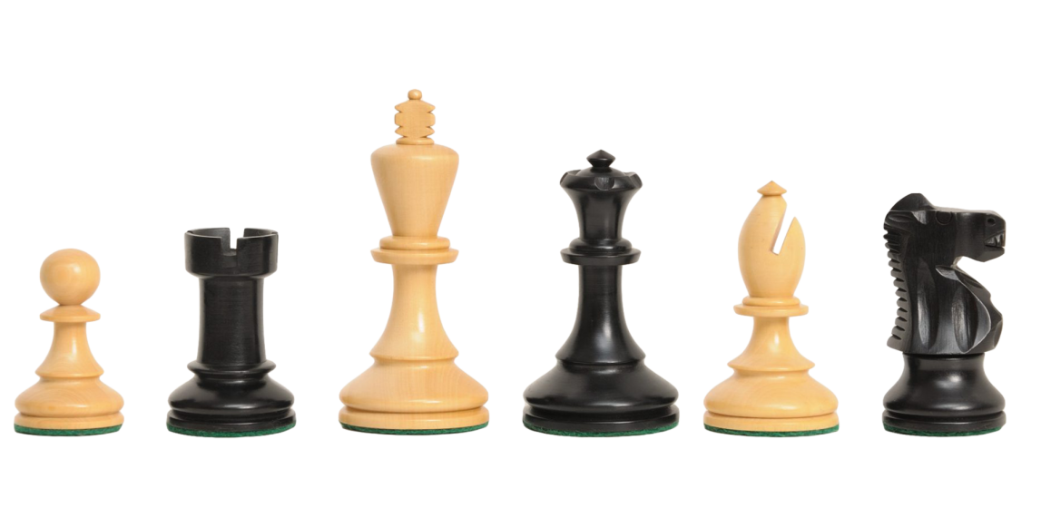 The B.H. Wood Chess Pieces - 3.75" King