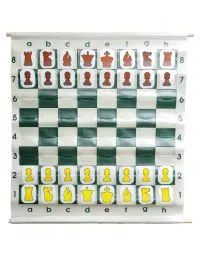 28" Pouch-Style Chess Demonstration (Teaching) Board Set with Deluxe Carrying Bag