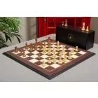The Library Club Series Chess Set, Box, & Board Combination