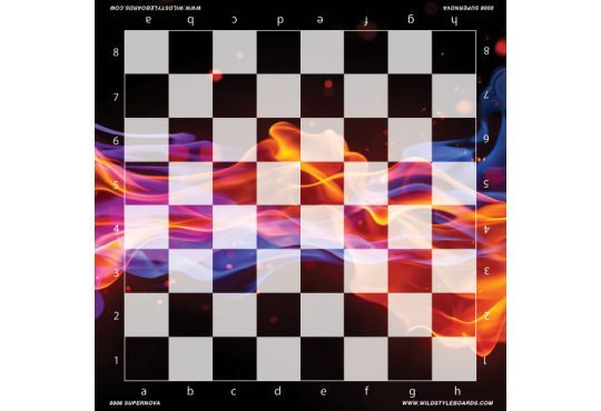 Supernova - Full Color Vinyl Chess Board