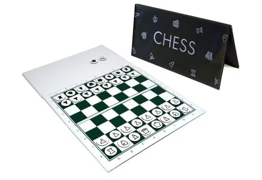 Checkbook Magnetic Travel Chess Set - 8.5" x 8.5" Board