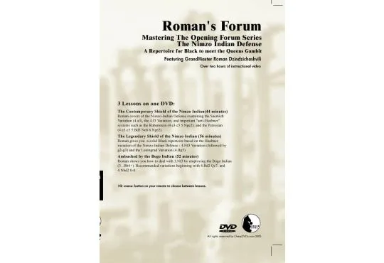 E-DVD ROMAN'S LAB - VOLUME 34 - Mastering The Opening Forum Series - A Repertoire for Black to meet The Queen's Gambit