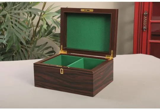 IMPERFECT - Premium Chess Box - Macassar Ebony - No Logo