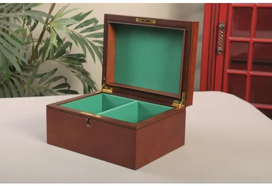 IMPERFECT - Premium Chess Box - Mahogany - With House of Staunton Logo