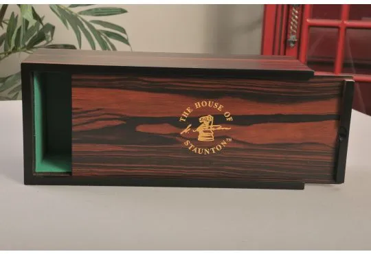 IMPERFECT - Macassar Ebony Luxe Slide-Top Chess Box