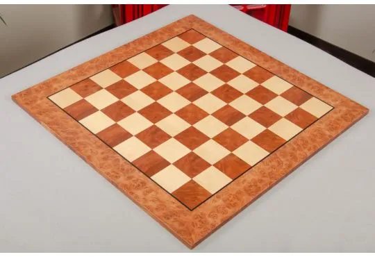 IMPERFECT - 2.25" - CAMPHOR BURL - CLASSIC Traditional Chessboard
