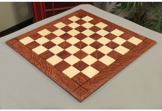 VAVONA Burl & Maple Reproduction of the Drueke Chess Board - 2.5" SQUARES