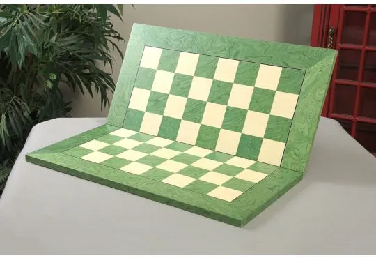 Greenwood and Bird's Eye Maple Folding Standard Traditional Chessboard