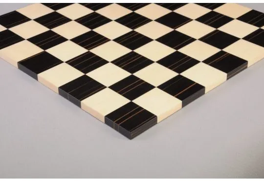 Genuine Ebony and Maple Modern Chess Board - Gloss Finish