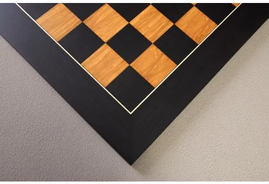 Blackwood and Olivewood Standard Traditional Chess Board - Satin Finish 