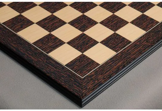 Tiger Ebony and Maple Standard Traditional Chess Board