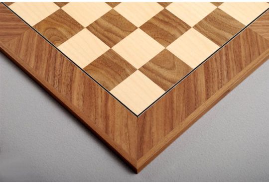 Walnut and Maple Standard Traditional Chess Board