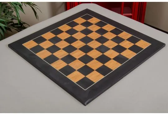 IMPERFECT - 2.25" - SATIN - BLACK OLIVE - STANDARD Traditional Chessboard