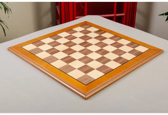 Walnut and Maple Superior Traditional Chess Board 