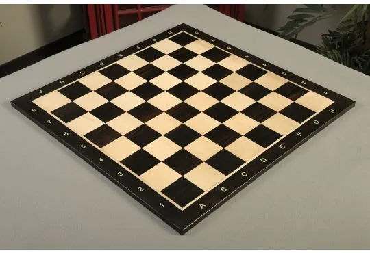 Ebony and Maple Wooden Tournament Chess Board