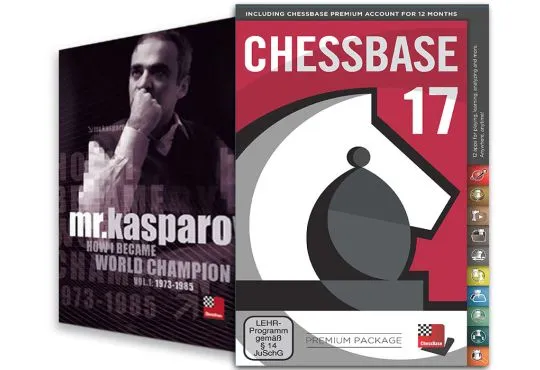 CHESSBASE 17 - PREMIUM Edition & Mr. Kasparov: How I Became World Champion Bundle