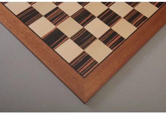 Macassar Ebony & Bird's Eye Maple Classic Traditional Double-Sided Chess Board