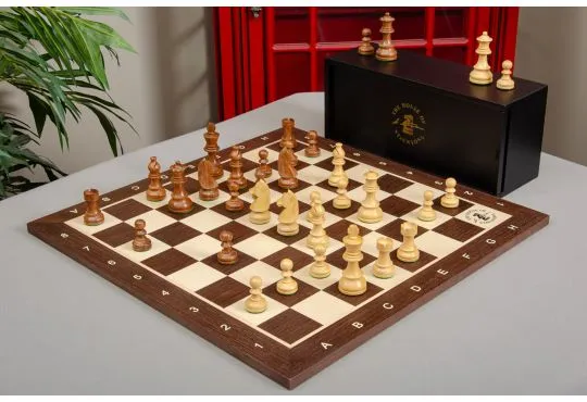 The Library Championship Series Chess Set, Box, & Board Combination
