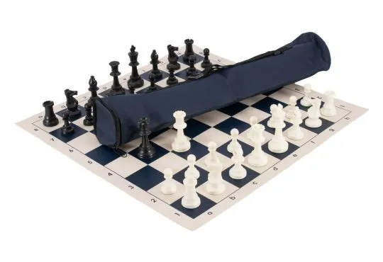 The World's Greatest Chess Set&reg;- Silicone - Navy Blue