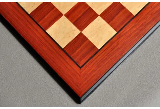 Coral Ash and Bird's Eye Maple Standard Traditional Chess Board
