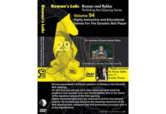 E-DVD ROMAN'S LAB - VOLUME 94 - Highly Instructive & Educational Games for the Dynamic Reti Player