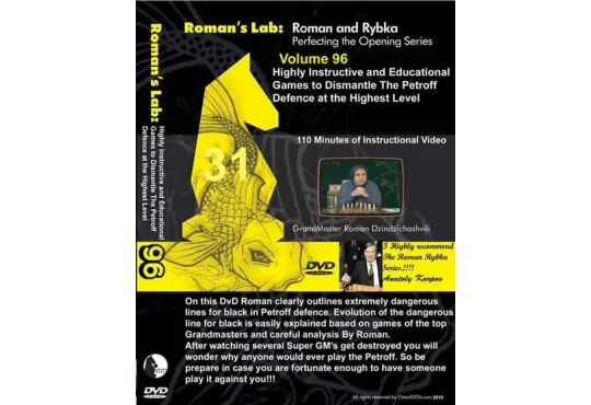 E-DVD ROMAN'S LAB - VOLUME 96 - Highly Instructive & Educational Games to Dismantle the Petroff Defence at the Highest Level