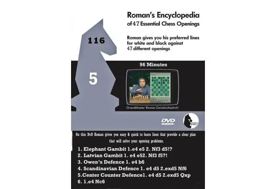 E-DVD ROMAN'S LAB - VOLUME 116 - Encyclopedia of Chess Openings - PART 5