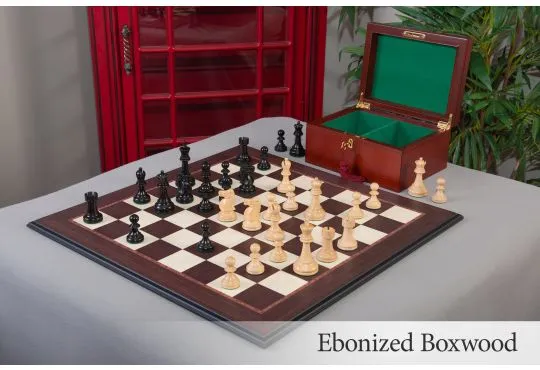 The Reykjavik II Series Chess Set, Box, and Board Combination