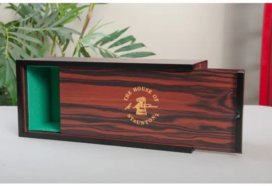 IMPERFECT - Macassar Ebony Luxe Slide-Top Chess Box