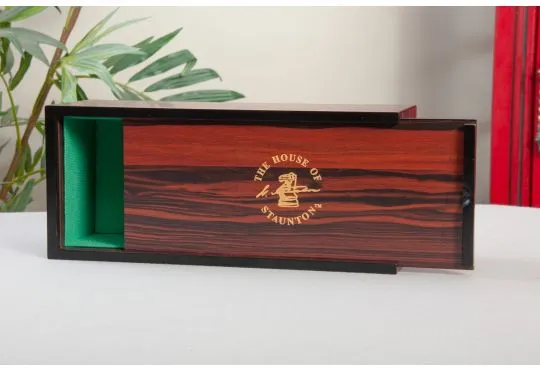 IMPERFECT - Macassar Ebony Luxe Slide-Top Chess Box
