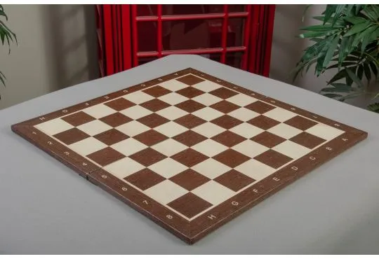 IMPERFECT - African Palisander & Maple Folding Wooden Chess Board - 2.25" With Notation