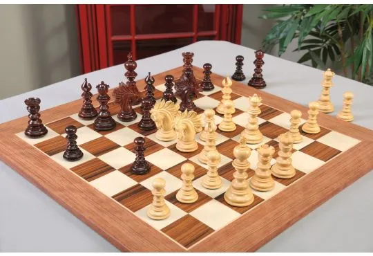 IMPERFECT - The Savano Luxury Chess Set - Pieces Only - 4.4" King - Blood Rosewood