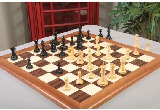 IMPERFECT - The Craftsman Luxury Chess Set - Pieces Only - 3.75" King - Ebonized Boxwood