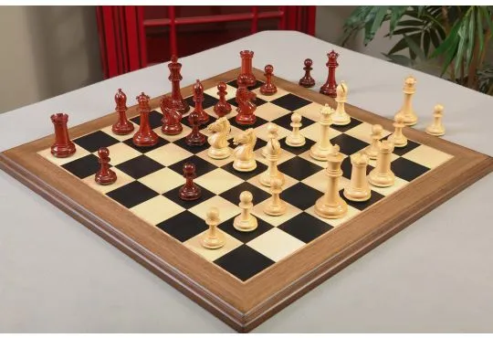 IMPERFECT - The Hastings Series Luxury Chess Set - Pieces Only - 4.0" King - Blood Rosewood