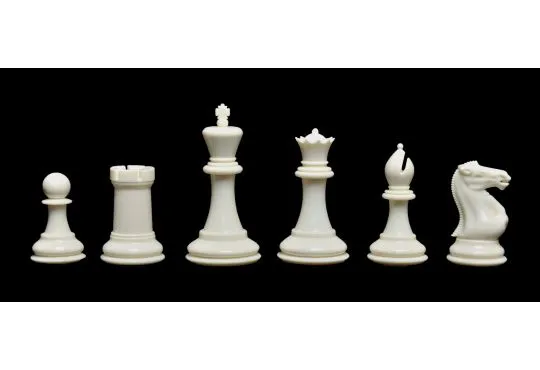 Triple Weighted Colored Regulation Plastic Chess Pieces - 3.75 King