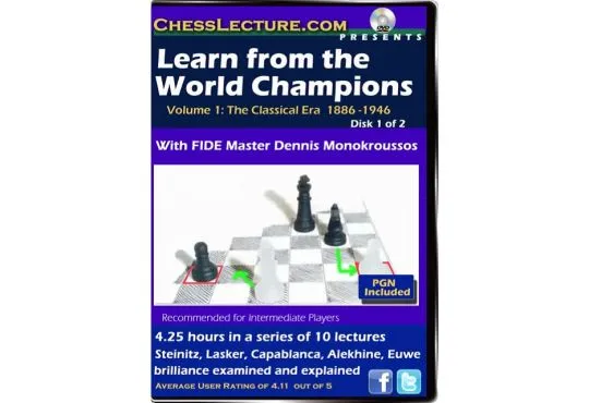 Learn from the World Champions - Chess Lecture - 2 DVDs - Volume 58