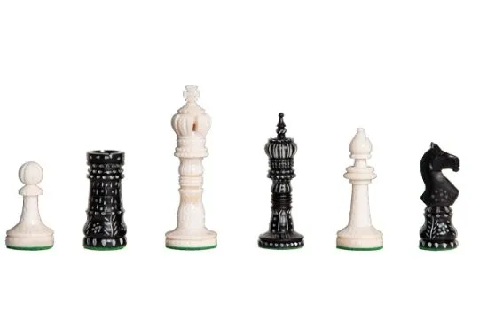 The Worthington Luxury Bone Chess Pieces - 4.0" King