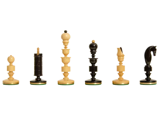 The Biedermeier Series Luxury Chess Pieces - 4.4" King