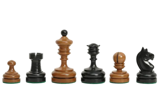 The Circa 1930 German Knubbel Vintage Series Luxury Chess Pieces - 3.5" King
