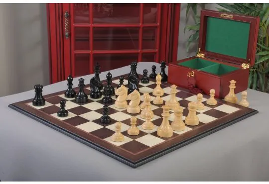 The Mechanics Institute Chess Set, Box, & Board Combination